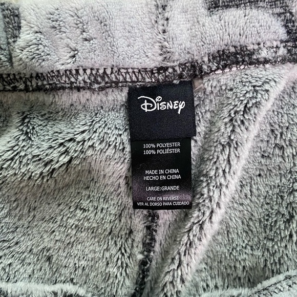 Disney Mickey Mouse PJ Bottoms Grey Black L - Picture 2 of 7